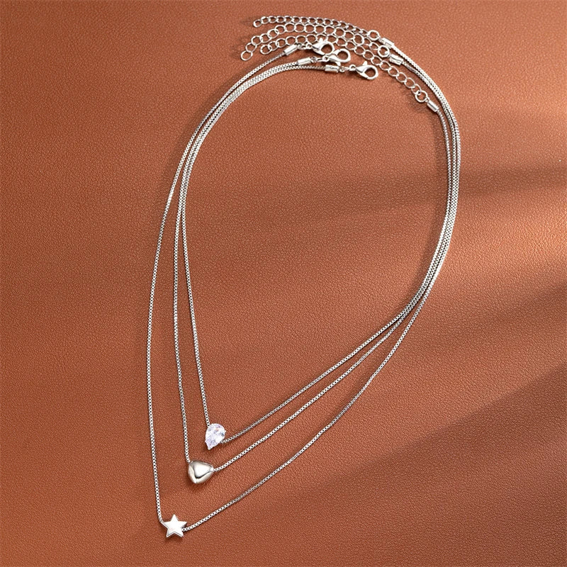 Multilayer Evil Eye Pearl Necklace