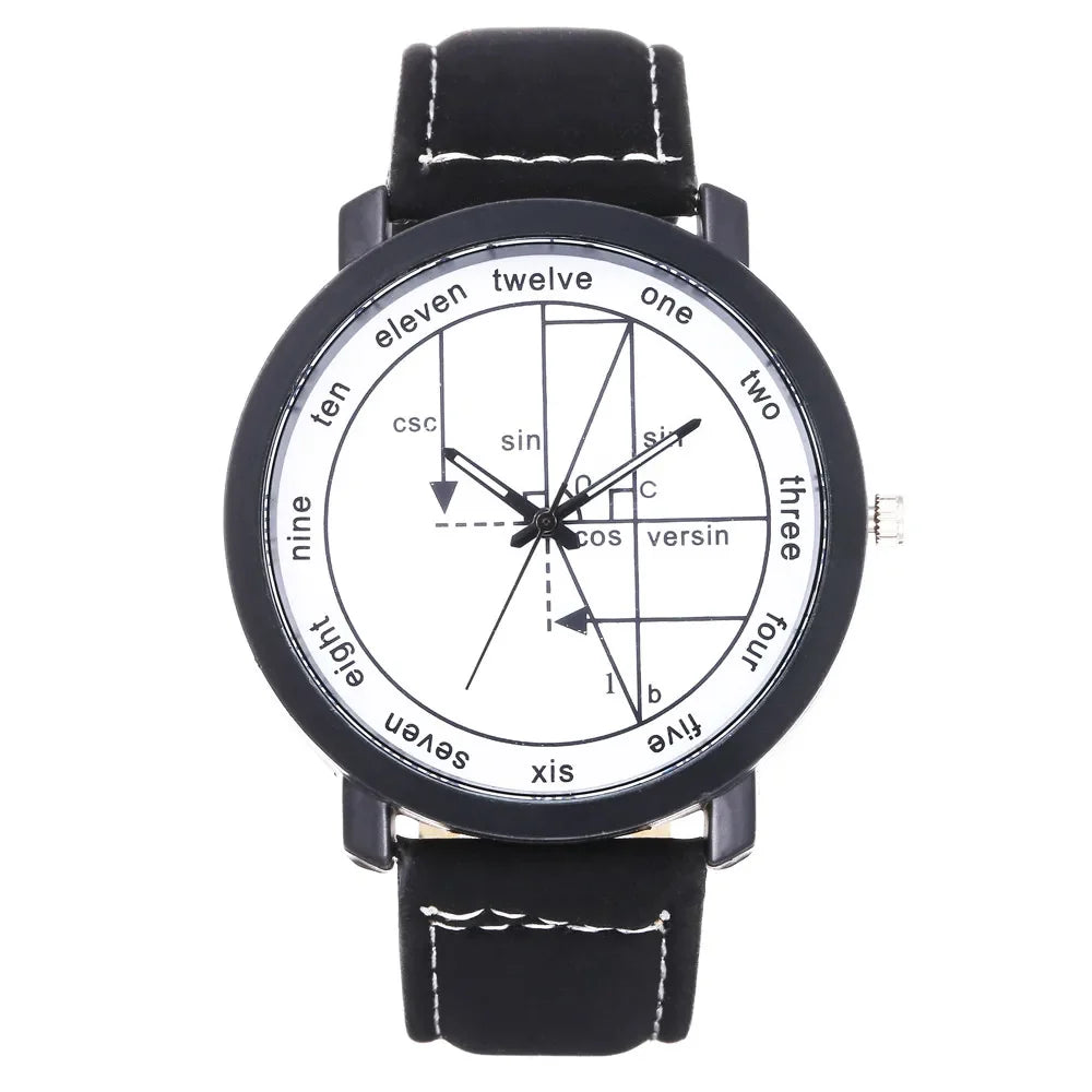 Creative Mathematical Formula Quartz Dial