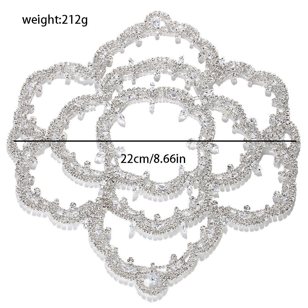 Floral Temperament Retro Bride Headband Rhinestone