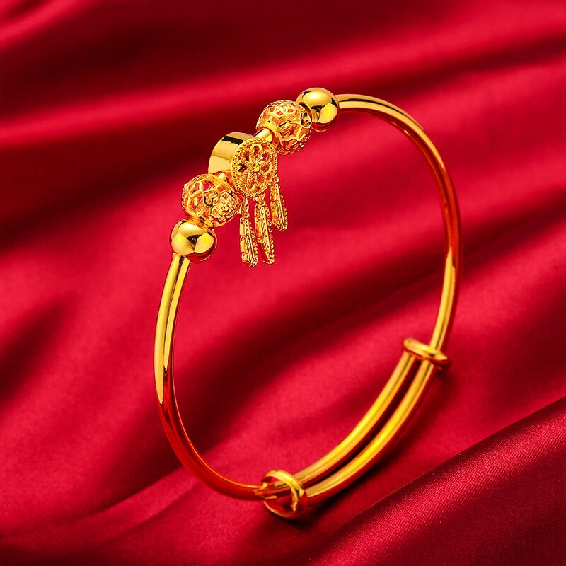 Whispering Breeze Guardian - Dreamcatcher Premium Gold Bracelet