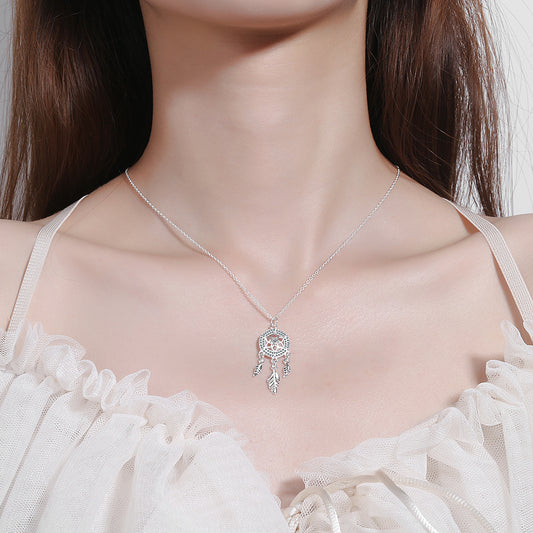 Dreamy Zircon Pendant - The choker dream catcher Pendant - LOW STOCK