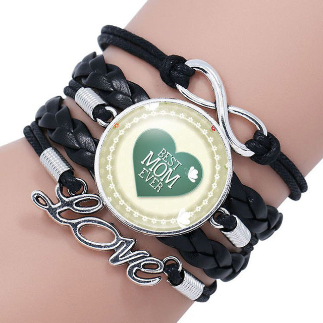 BEST MOM EVER bracelets/Bangle Fashion Mother Jewelry Gift