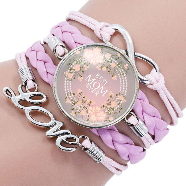 BEST MOM EVER bracelets/Bangle Fashion Mother Jewelry Gift