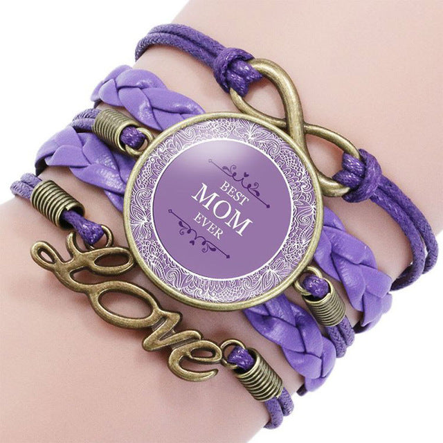 BEST MOM EVER bracelets/Bangle Fashion Mother Jewelry Gift