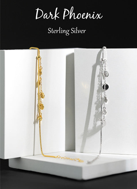 S925 sterling silver bracelet double layer