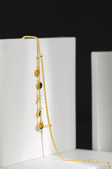 S925 sterling silver bracelet double layer