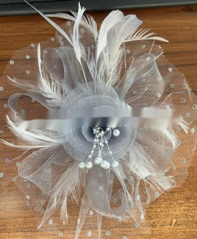 Headwear Bridal Hair Accessories Mesh Billycock Headband