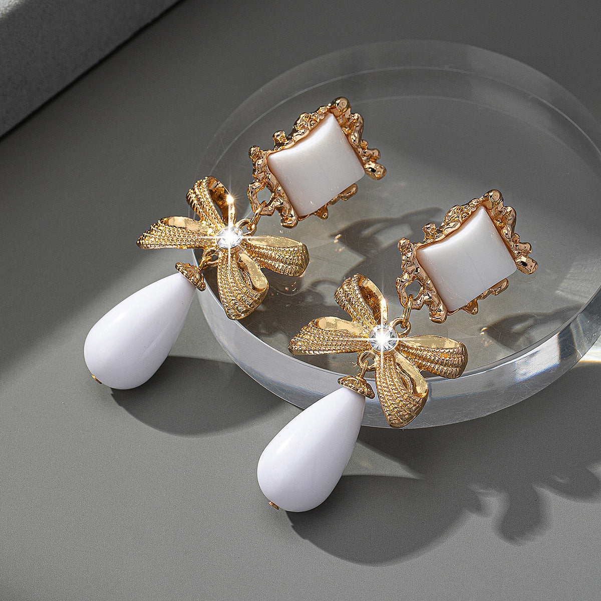 Black Bow Niche Design Graceful Earrings