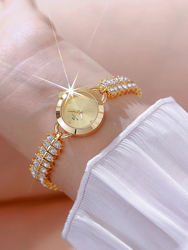 Diamond Encrusted Petite Chain Watch