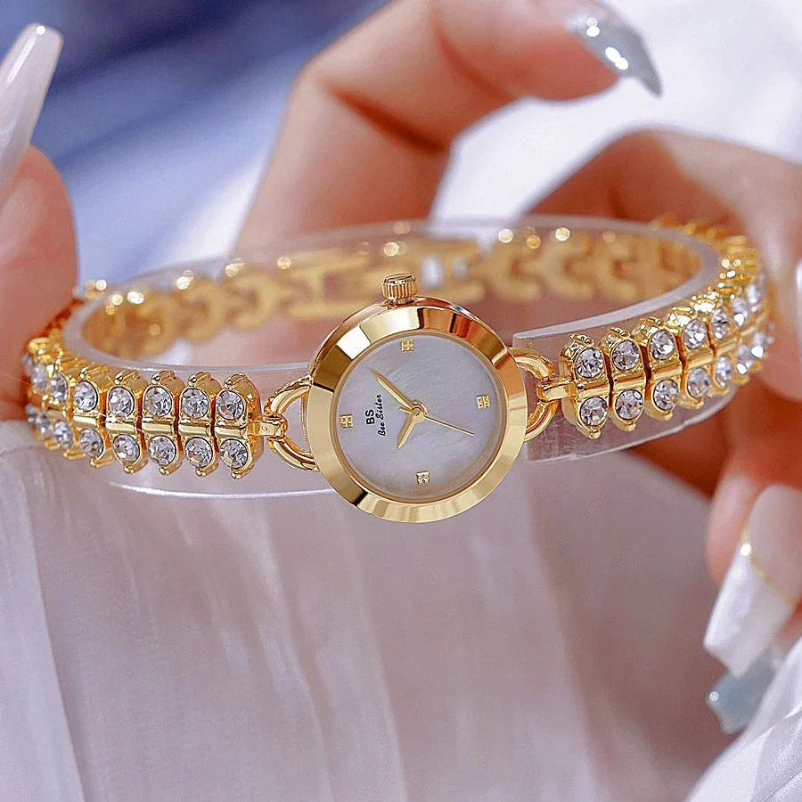 Diamond Encrusted Petite Chain Watch