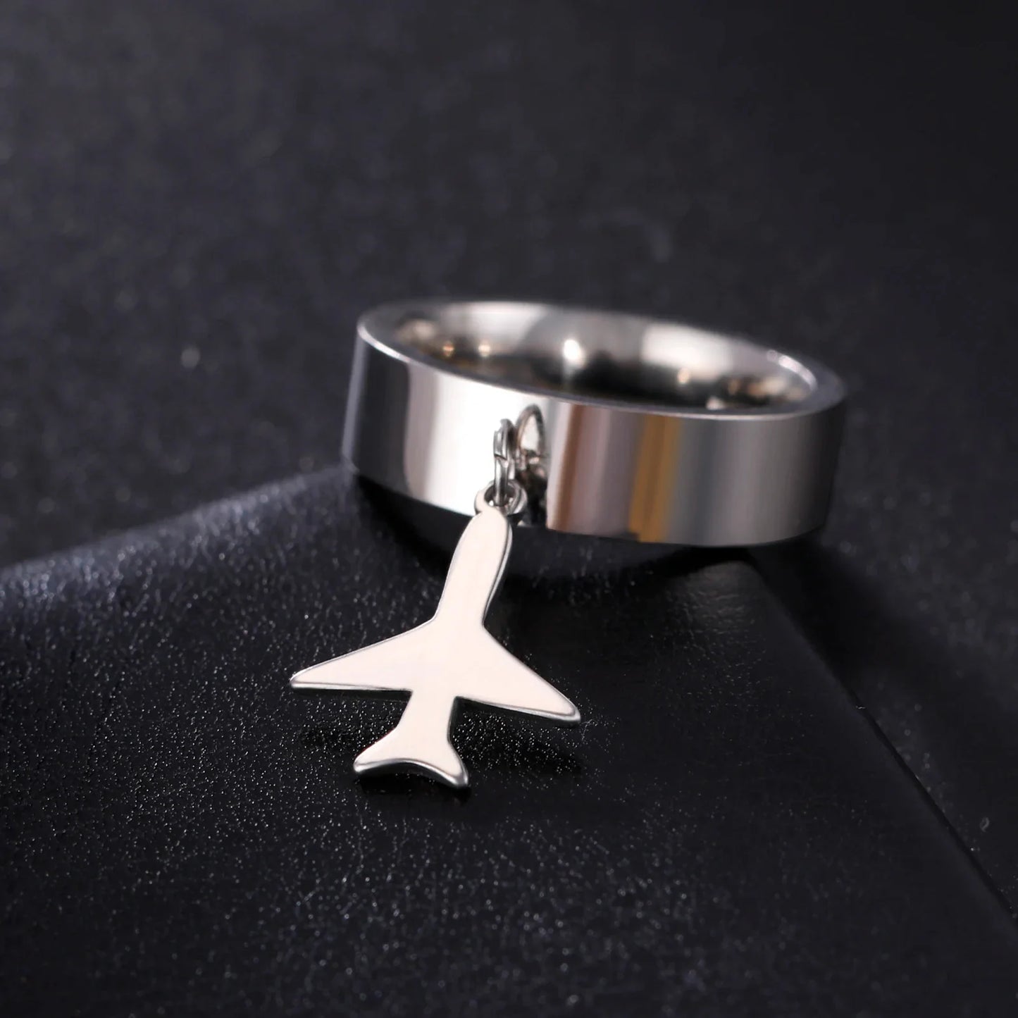 Minimalist Floral Stainless Steel Ring