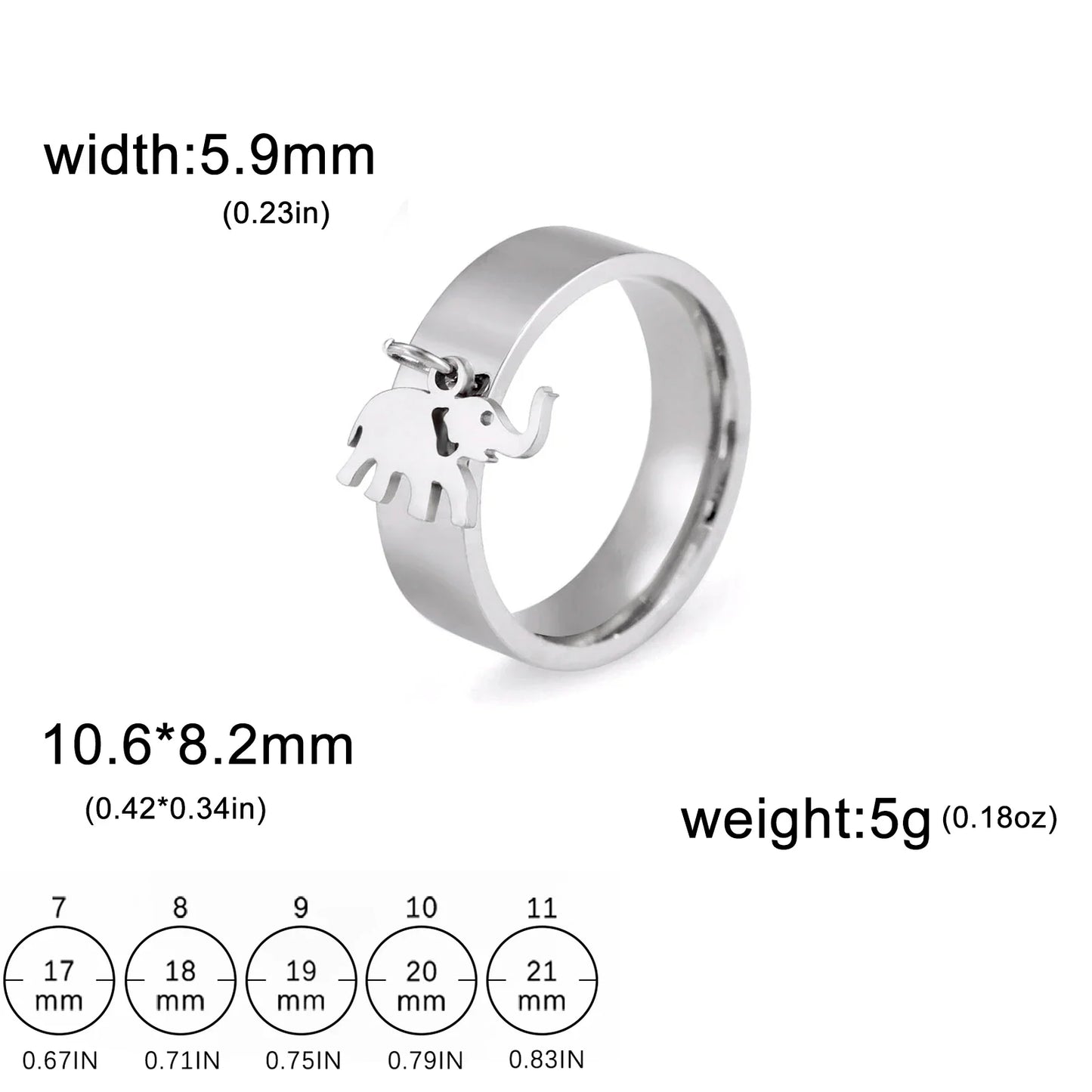 Minimalist Floral Stainless Steel Ring