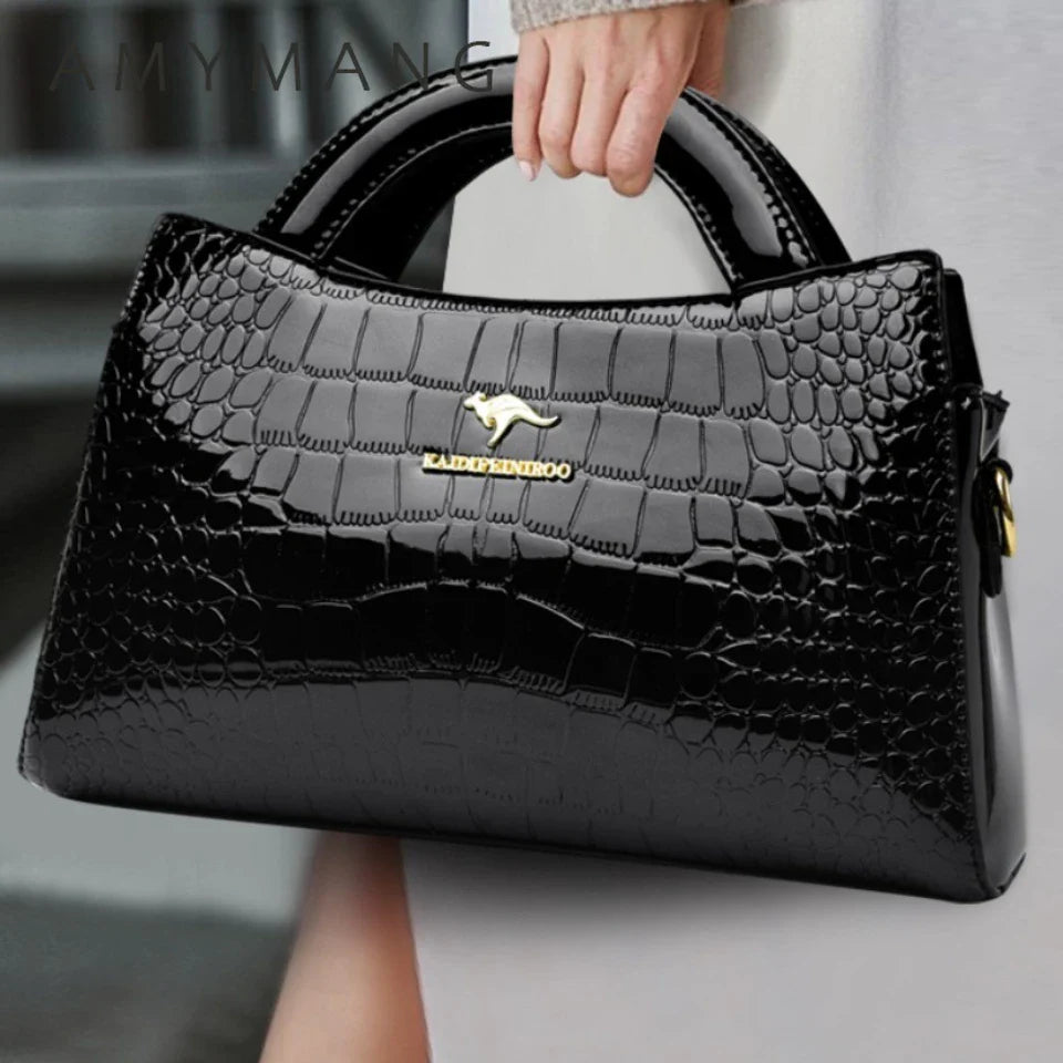 Alligator Motif Kangaroo Brand Bag