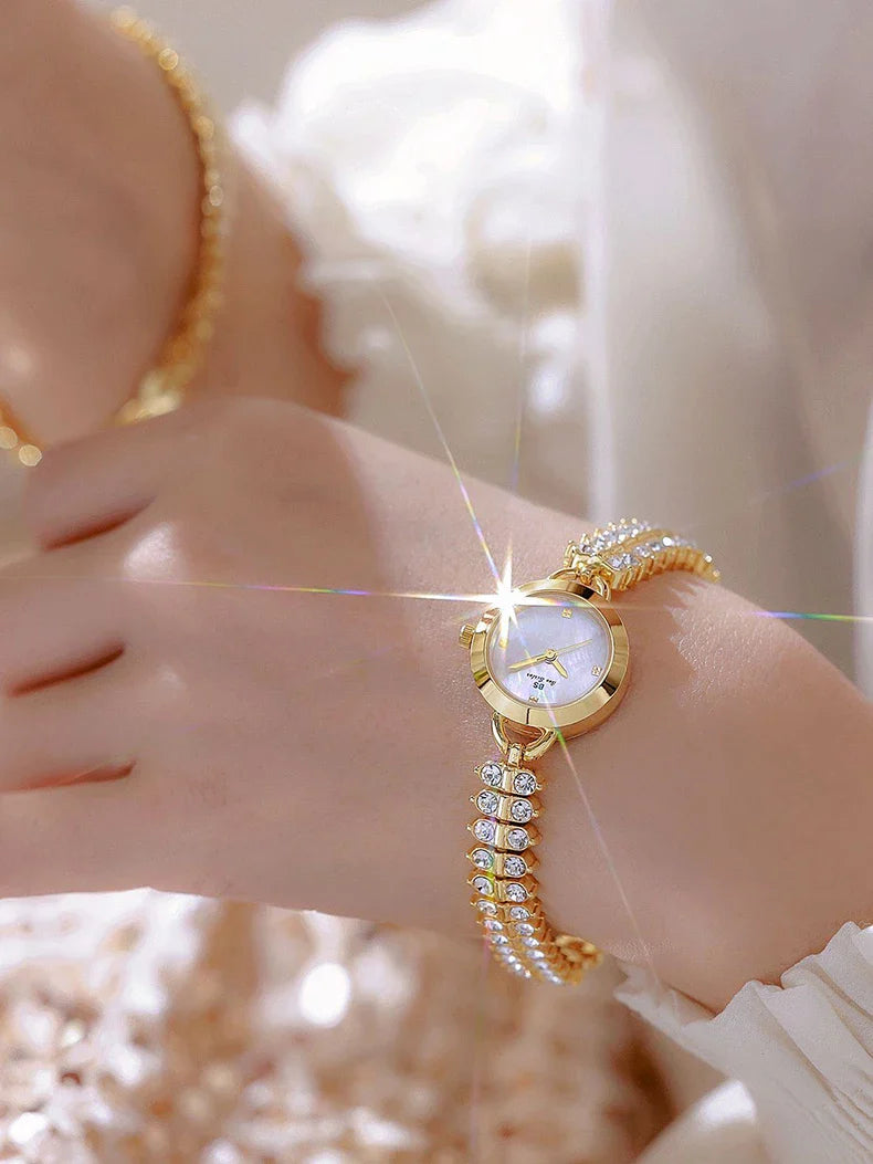 Diamond Encrusted Petite Chain Watch