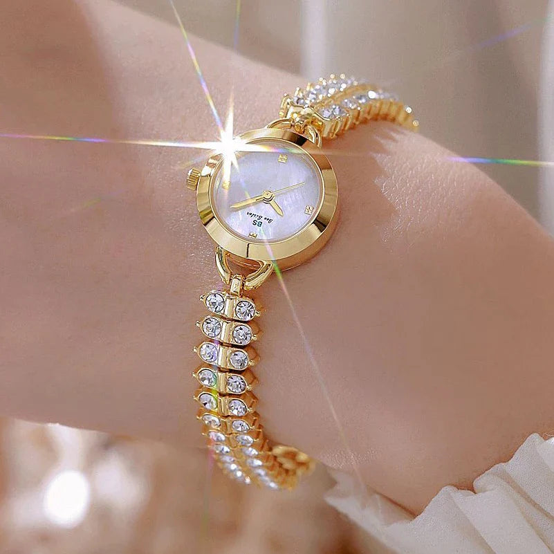 Diamond Encrusted Petite Chain Watch