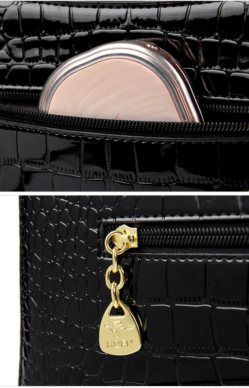 Alligator Motif Kangaroo Brand Bag