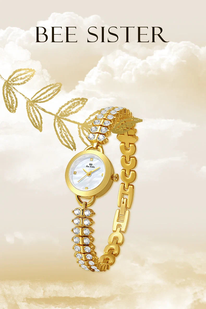 Diamond Encrusted Petite Chain Watch