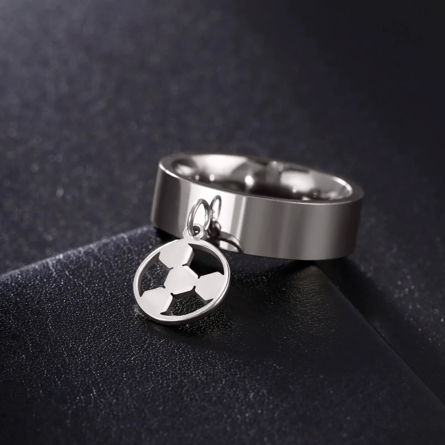 Minimalist Floral Stainless Steel Ring