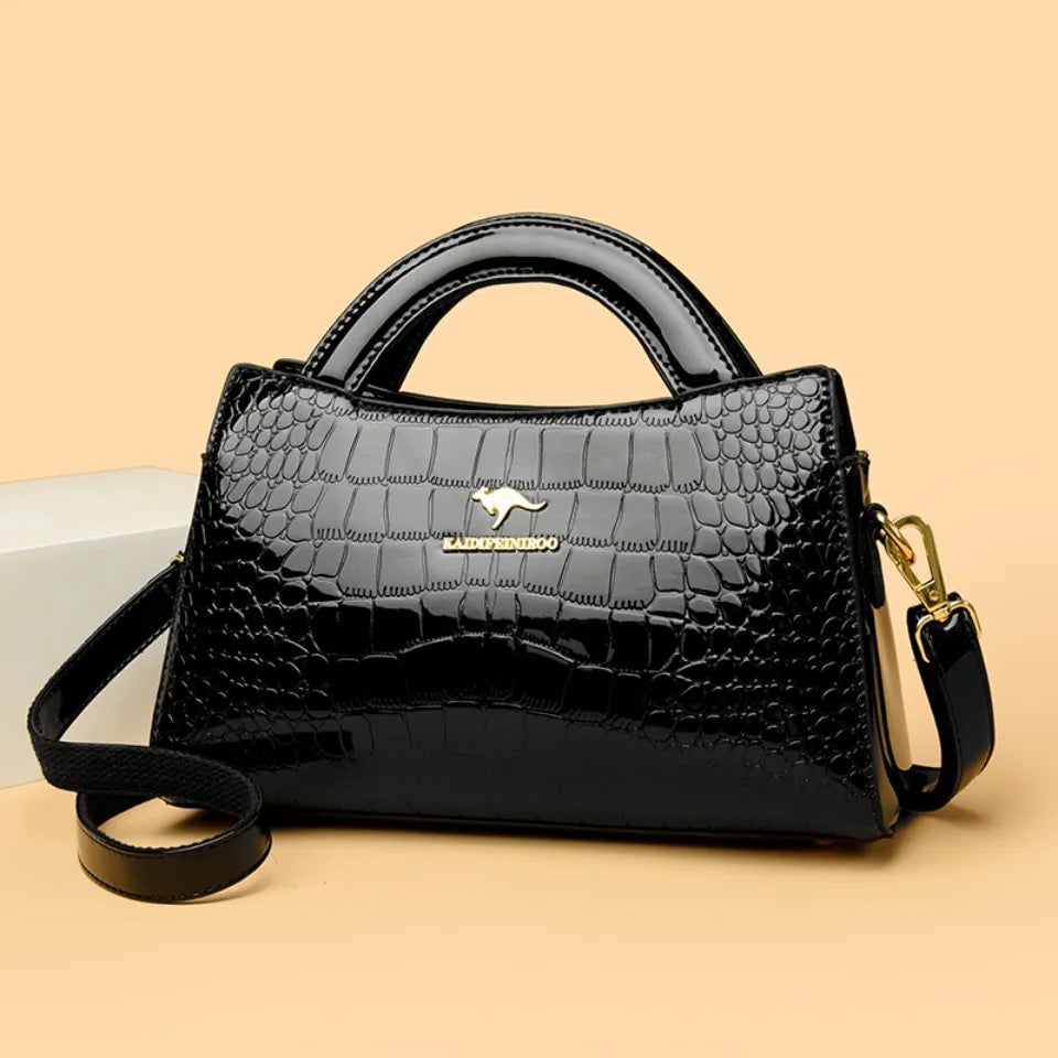 Alligator Motif Kangaroo Brand Bag
