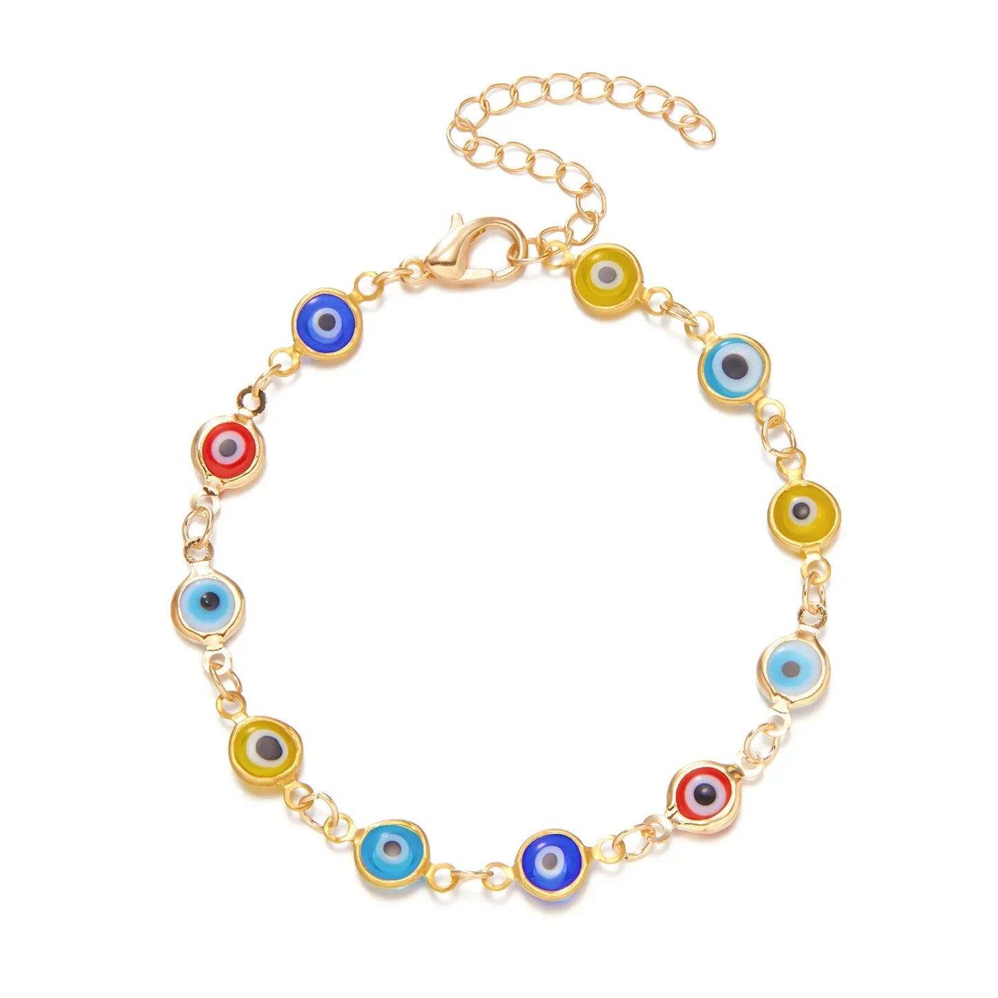 Red & Blue Evil Eye Bangle