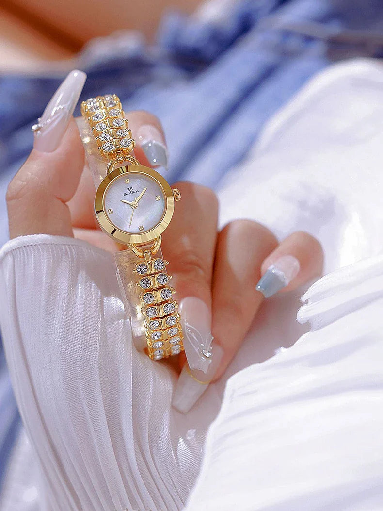 Diamond Encrusted Petite Chain Watch