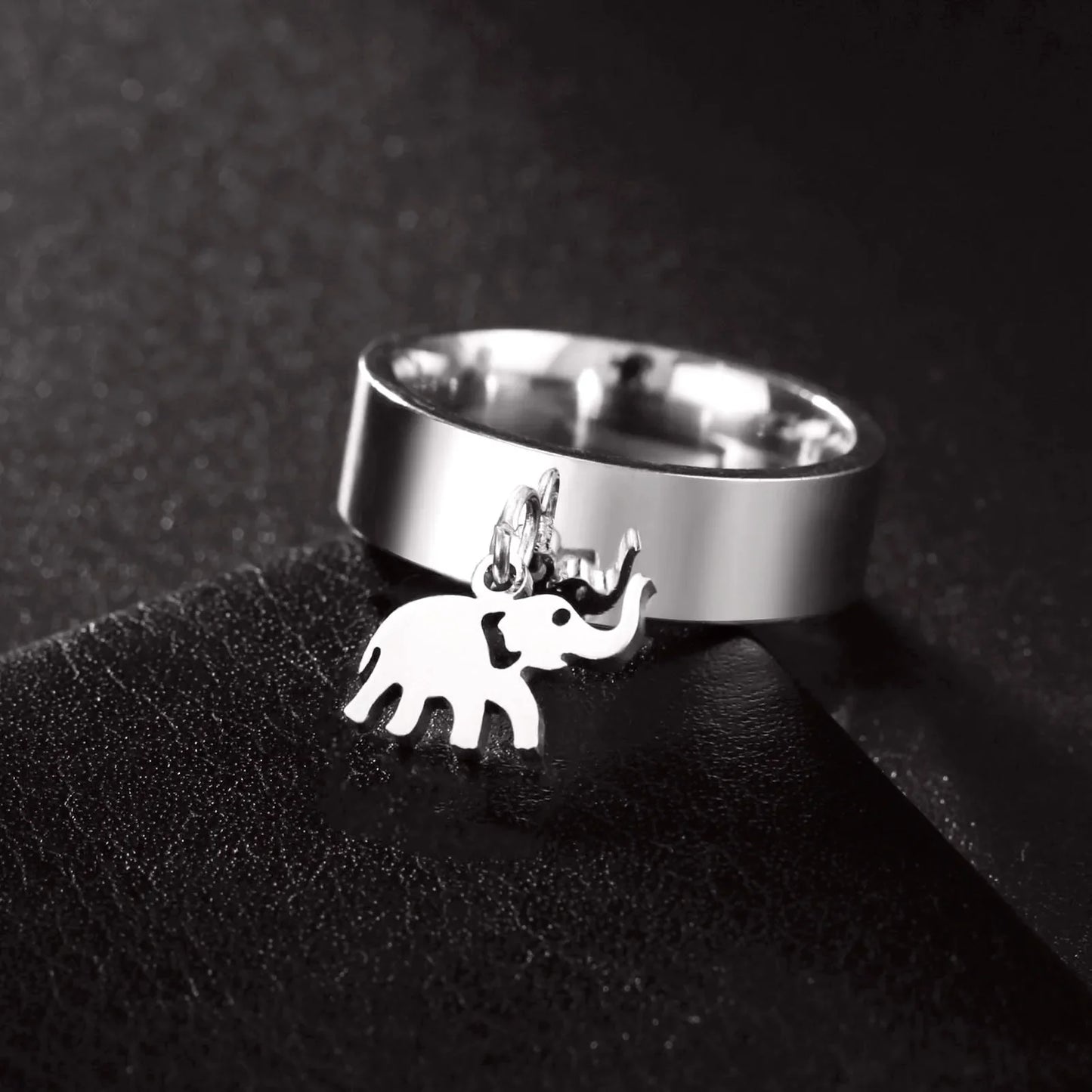 Minimalist Floral Stainless Steel Ring