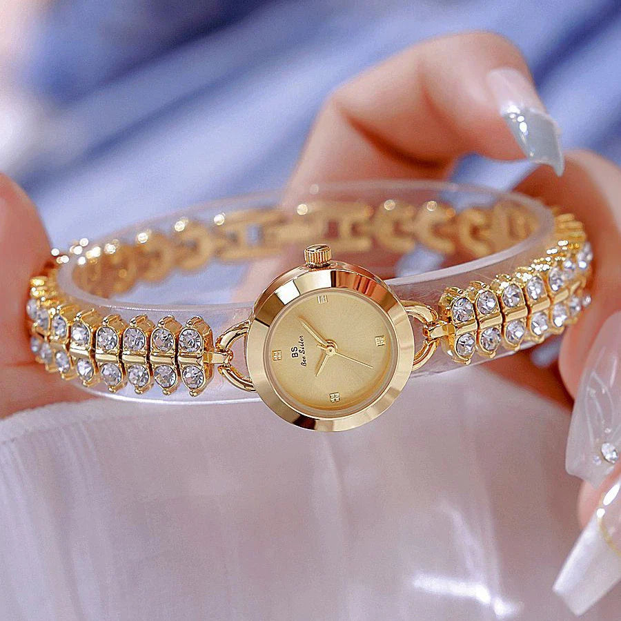 Diamond Encrusted Petite Chain Watch
