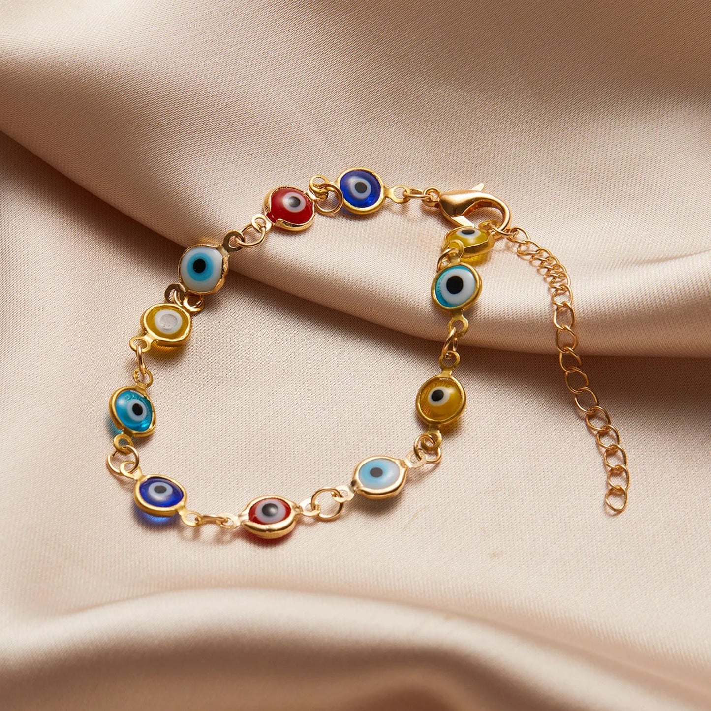 Red & Blue Evil Eye Bangle