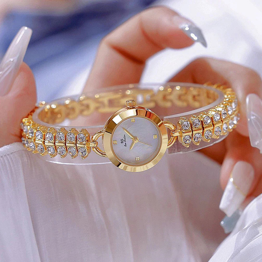 Diamond Encrusted Petite Chain Watch