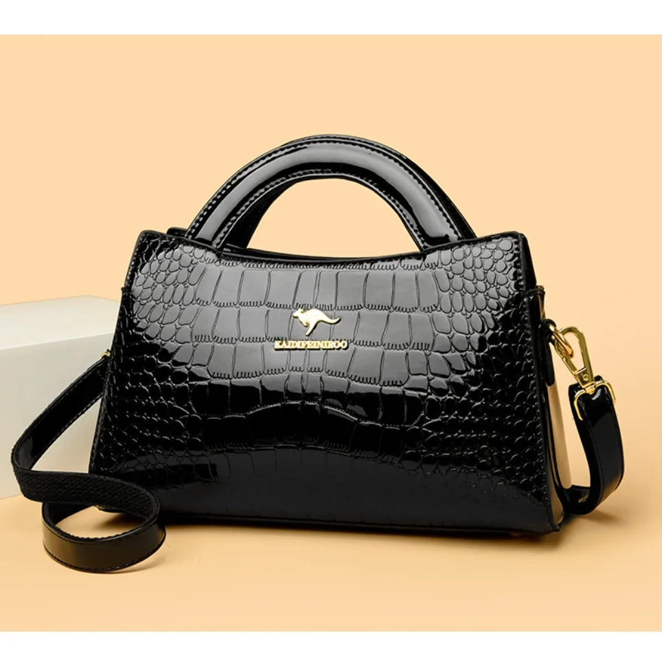 Alligator Motif Kangaroo Brand Bag