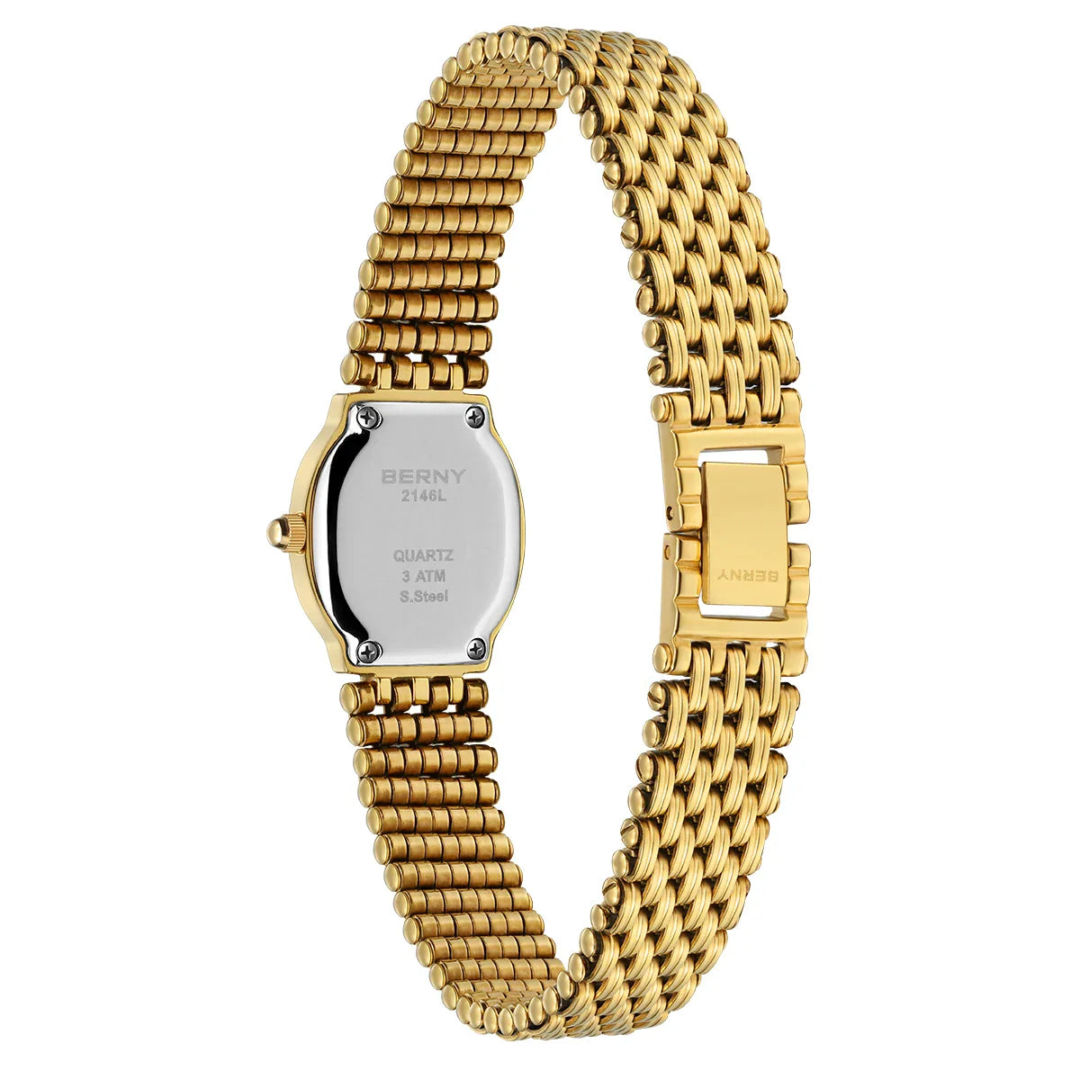 Gilded Brilliance Jewelry Bracelet Watch