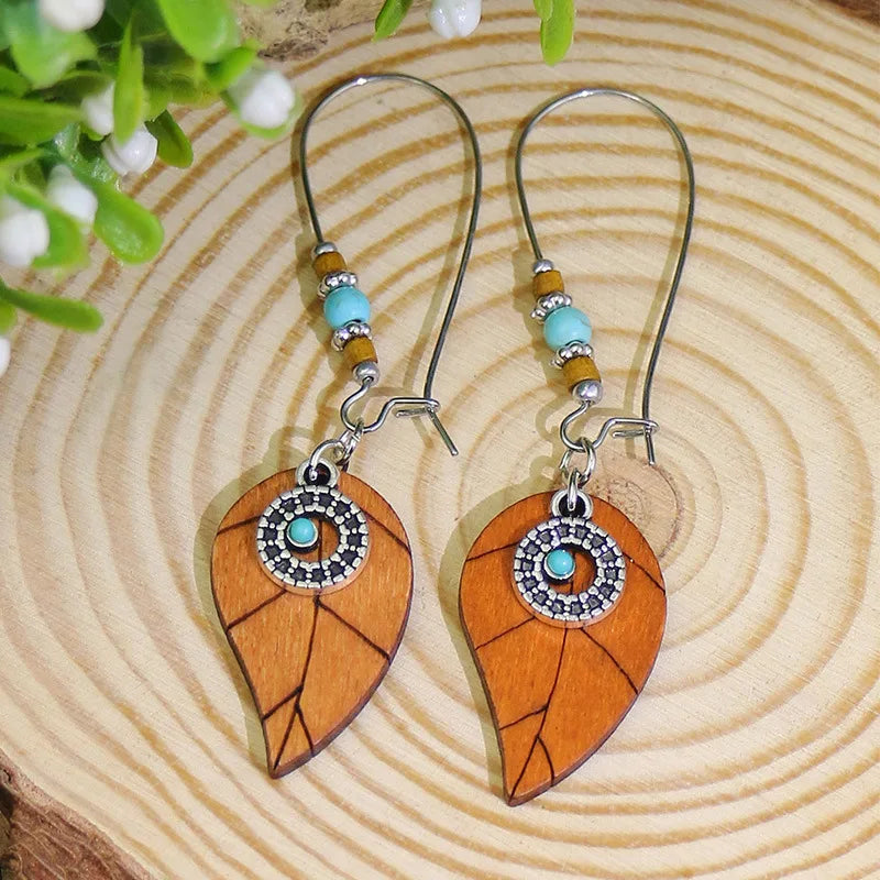 Bohemian Turquoise Water Drop Earrings
