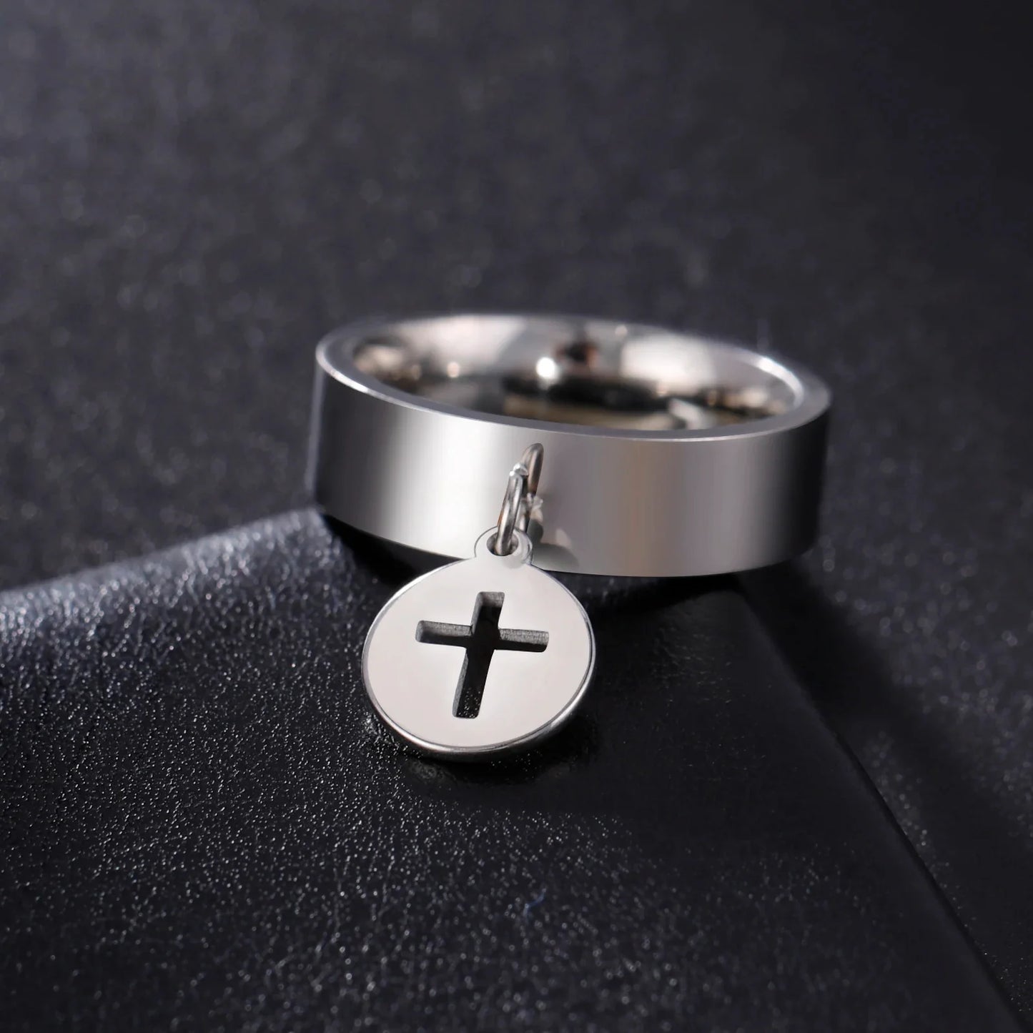Minimalist Floral Stainless Steel Ring