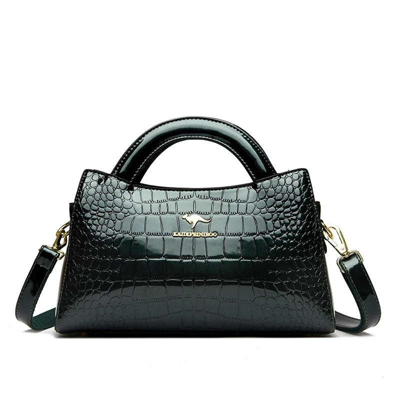 Alligator Motif Kangaroo Brand Bag