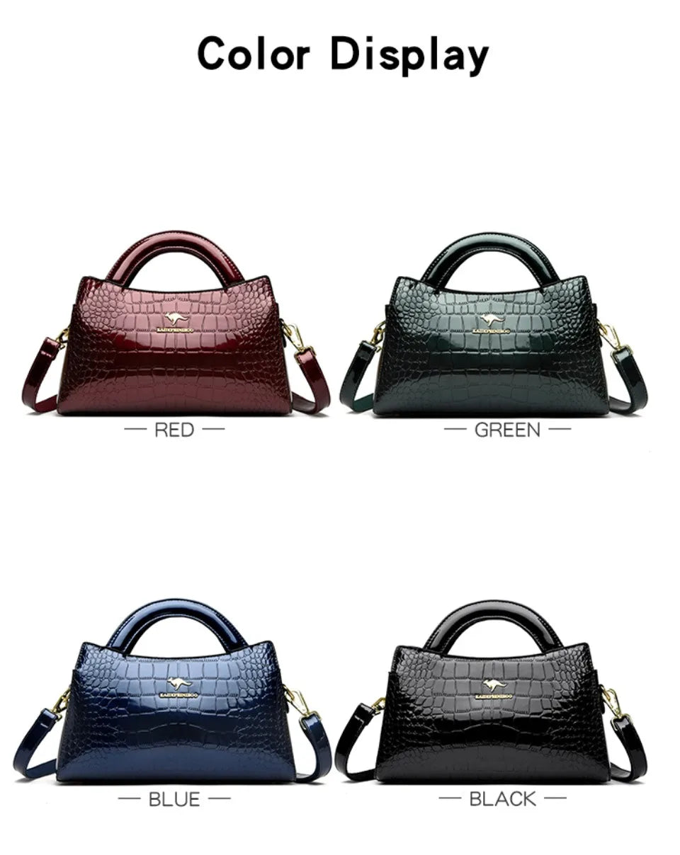 Alligator Motif Kangaroo Brand Bag