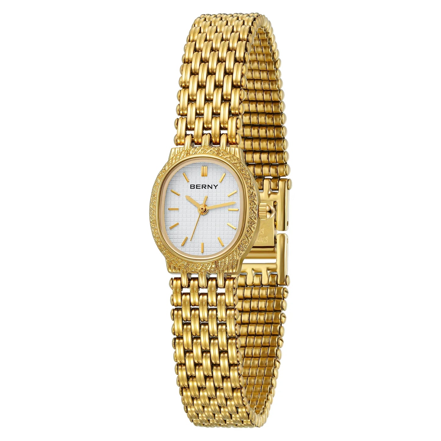 Gilded Brilliance Jewelry Bracelet Watch