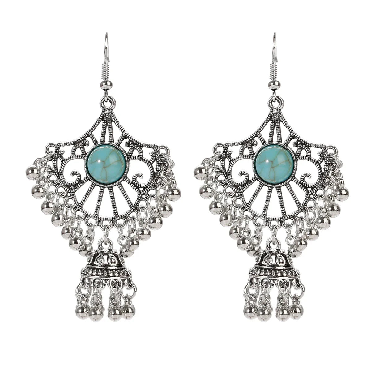 Bohemian Turquoise Water Drop Earrings