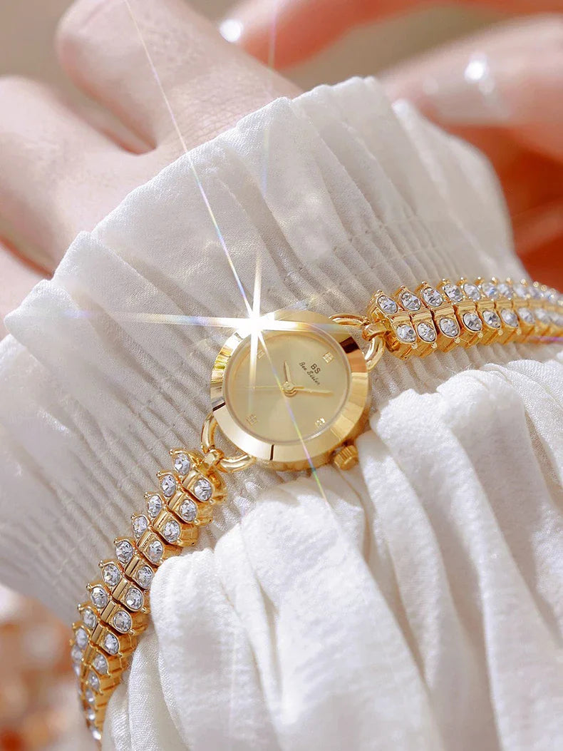 Diamond Encrusted Petite Chain Watch