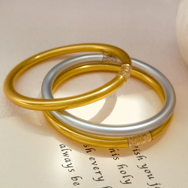 Silicone Soft Gilded Party Bangles