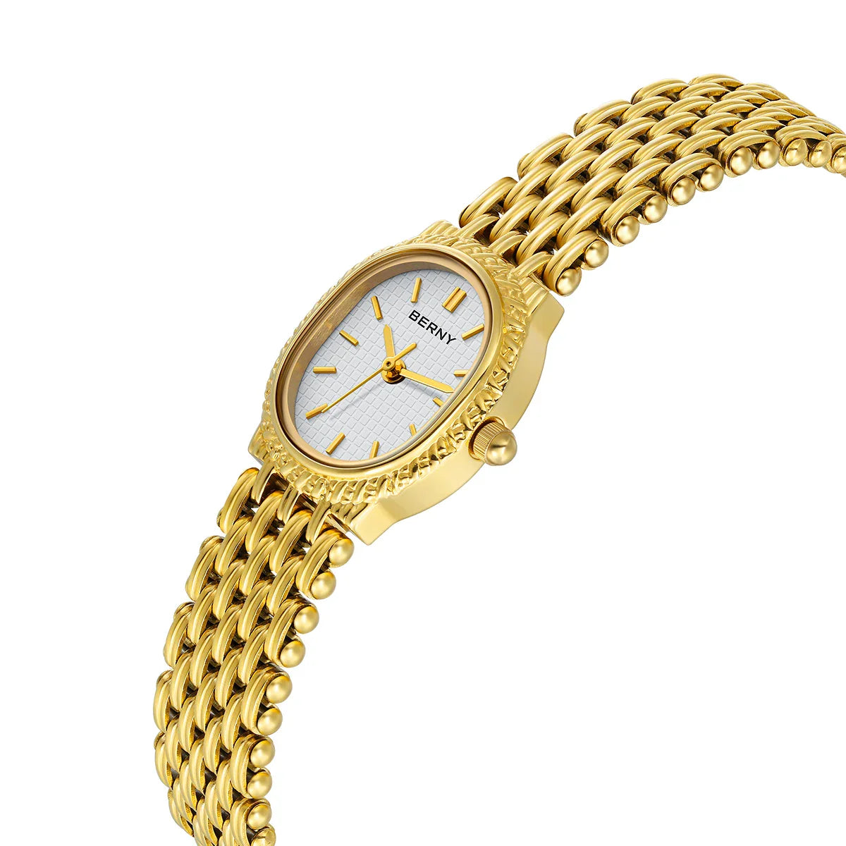 Gilded Brilliance Jewelry Bracelet Watch