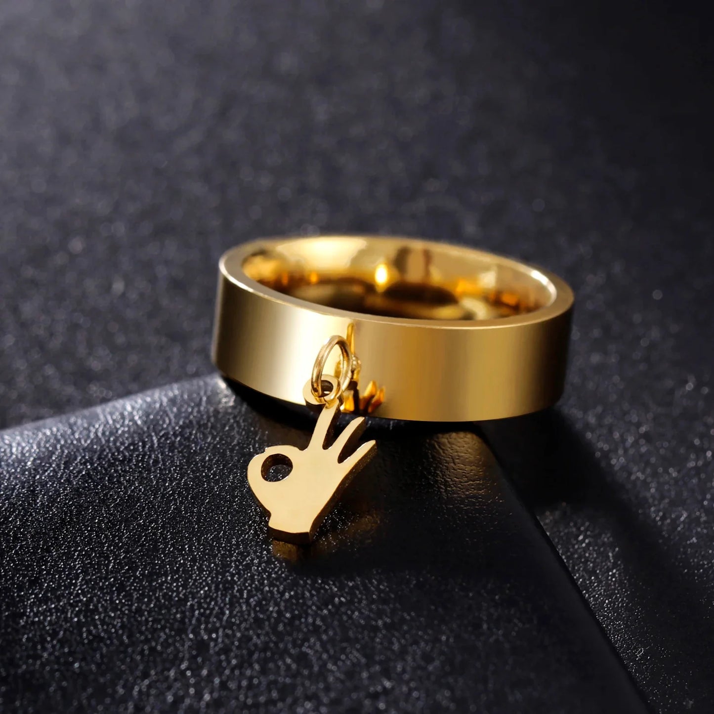 Minimalist Floral Stainless Steel Ring