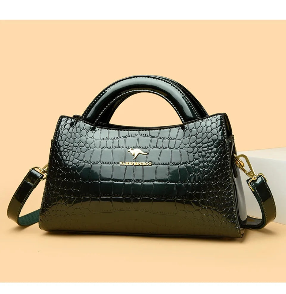 Alligator Motif Kangaroo Brand Bag