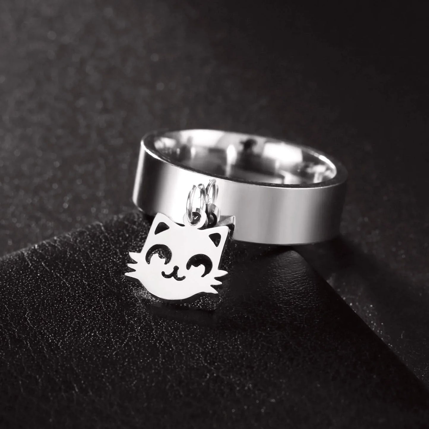 Minimalist Floral Stainless Steel Ring
