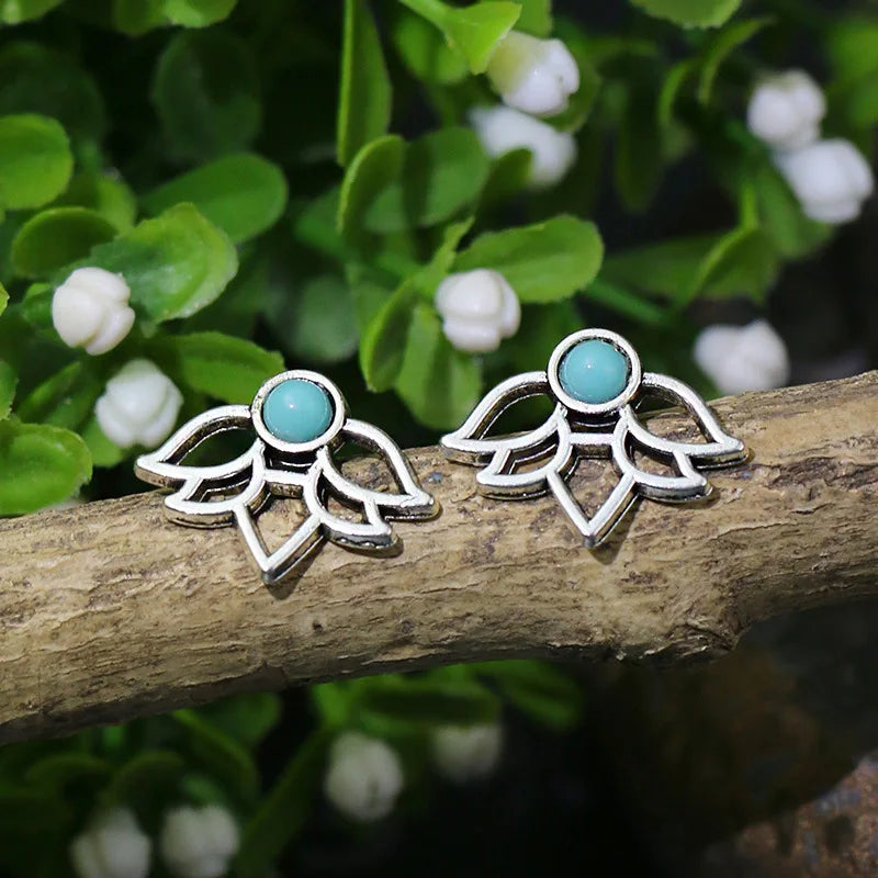 Bohemian Turquoise Water Drop Earrings