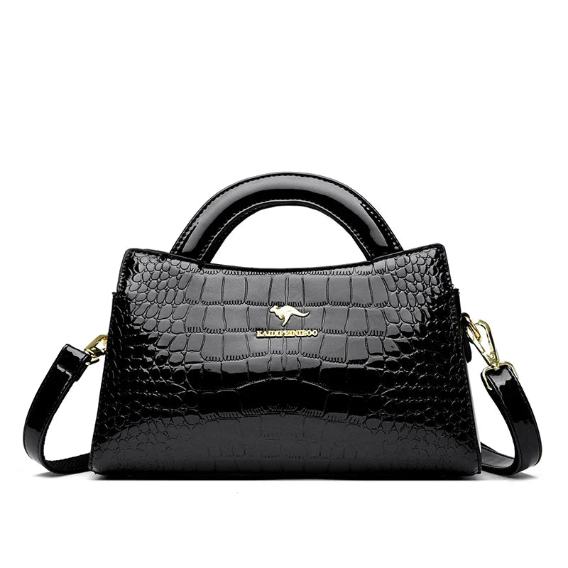 Alligator Motif Kangaroo Brand Bag