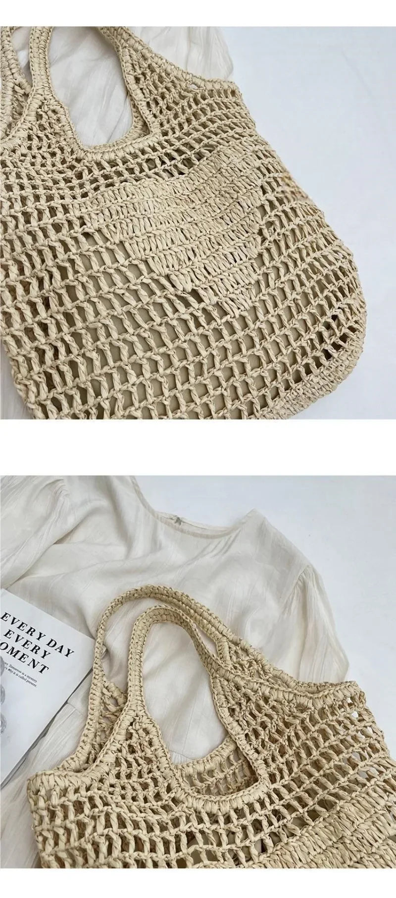 Large Format Rattan Designer Bag