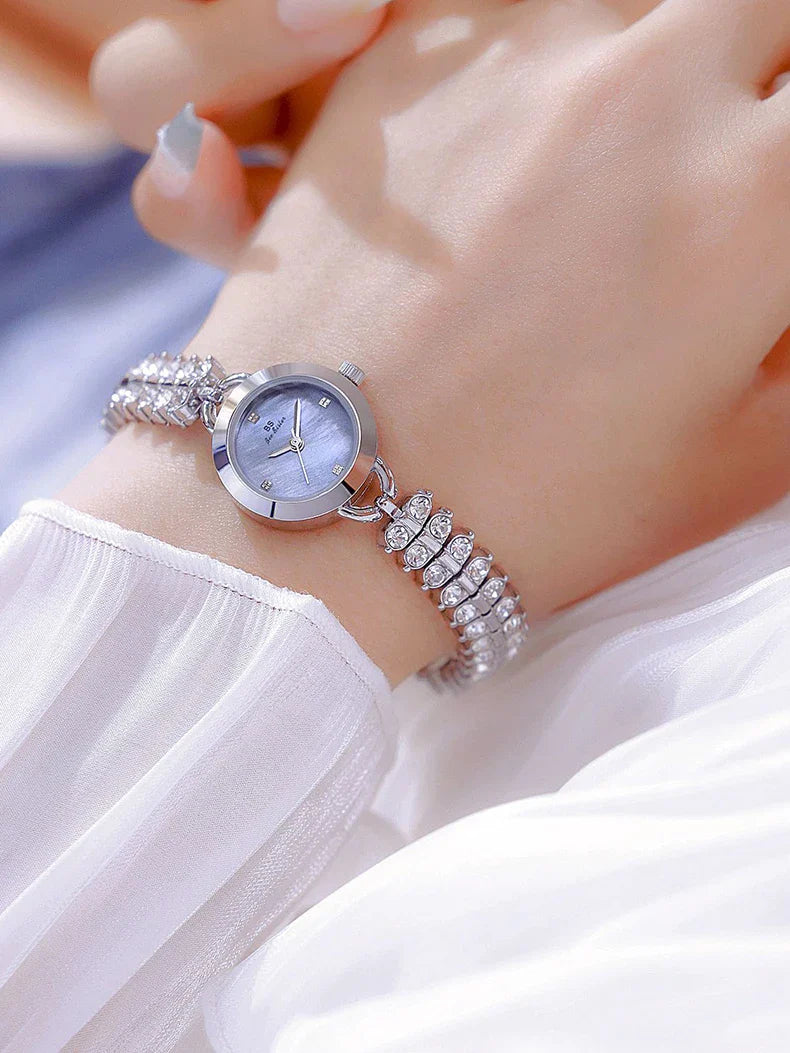 Diamond Encrusted Petite Chain Watch