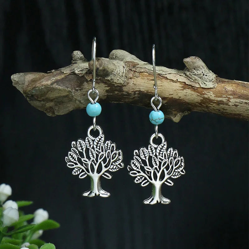 Bohemian Turquoise Water Drop Earrings
