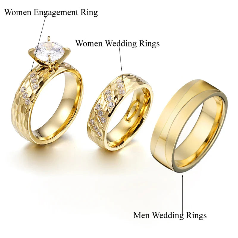 Frosted Gilded Promise Engagement Ring