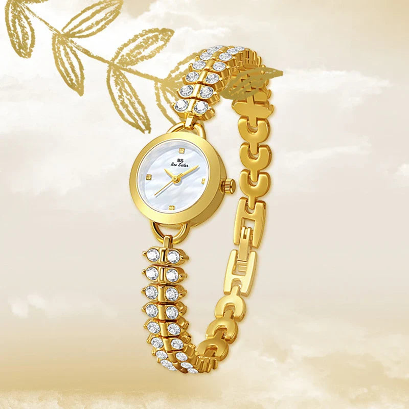 Diamond Encrusted Petite Chain Watch